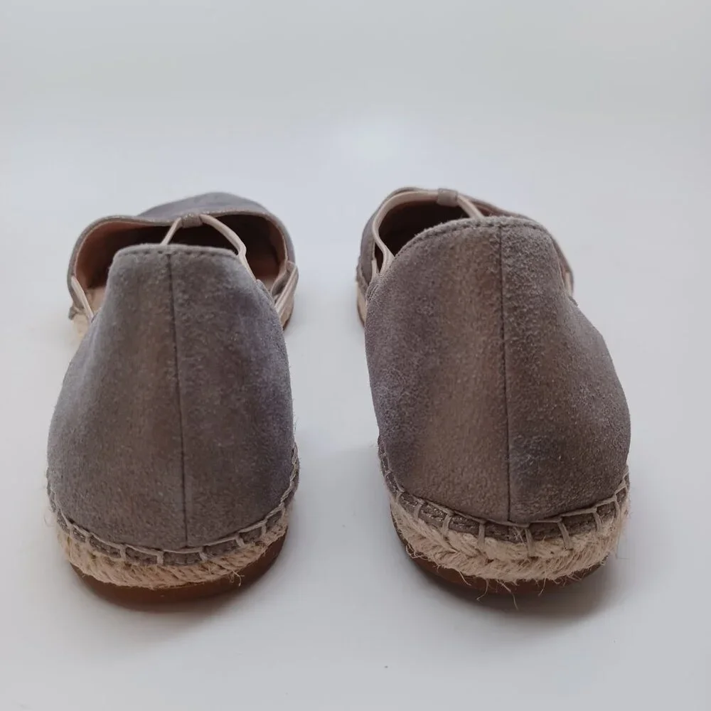 Eileen Fisher Espadrille Flats Lee‎ Metallic Leather Sandals Womens 9